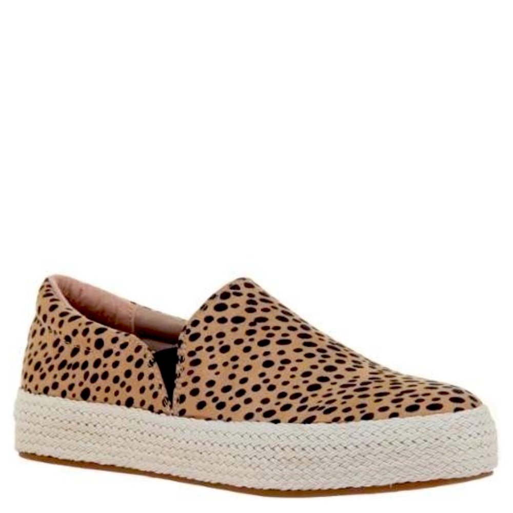 SALE 💰Womens Tan Cheetah Print Slip-On Platform Sneaker
